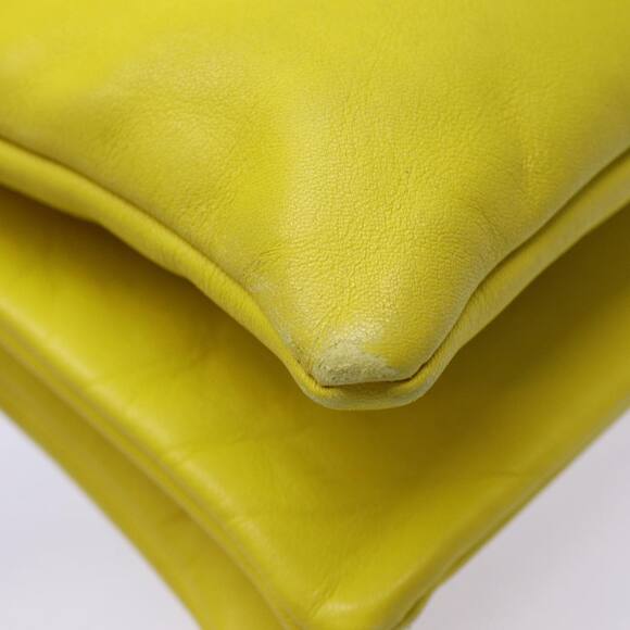 CELINE Trio Large Shoulder Bag Leather Yellow Gold - Picture 15 of 16